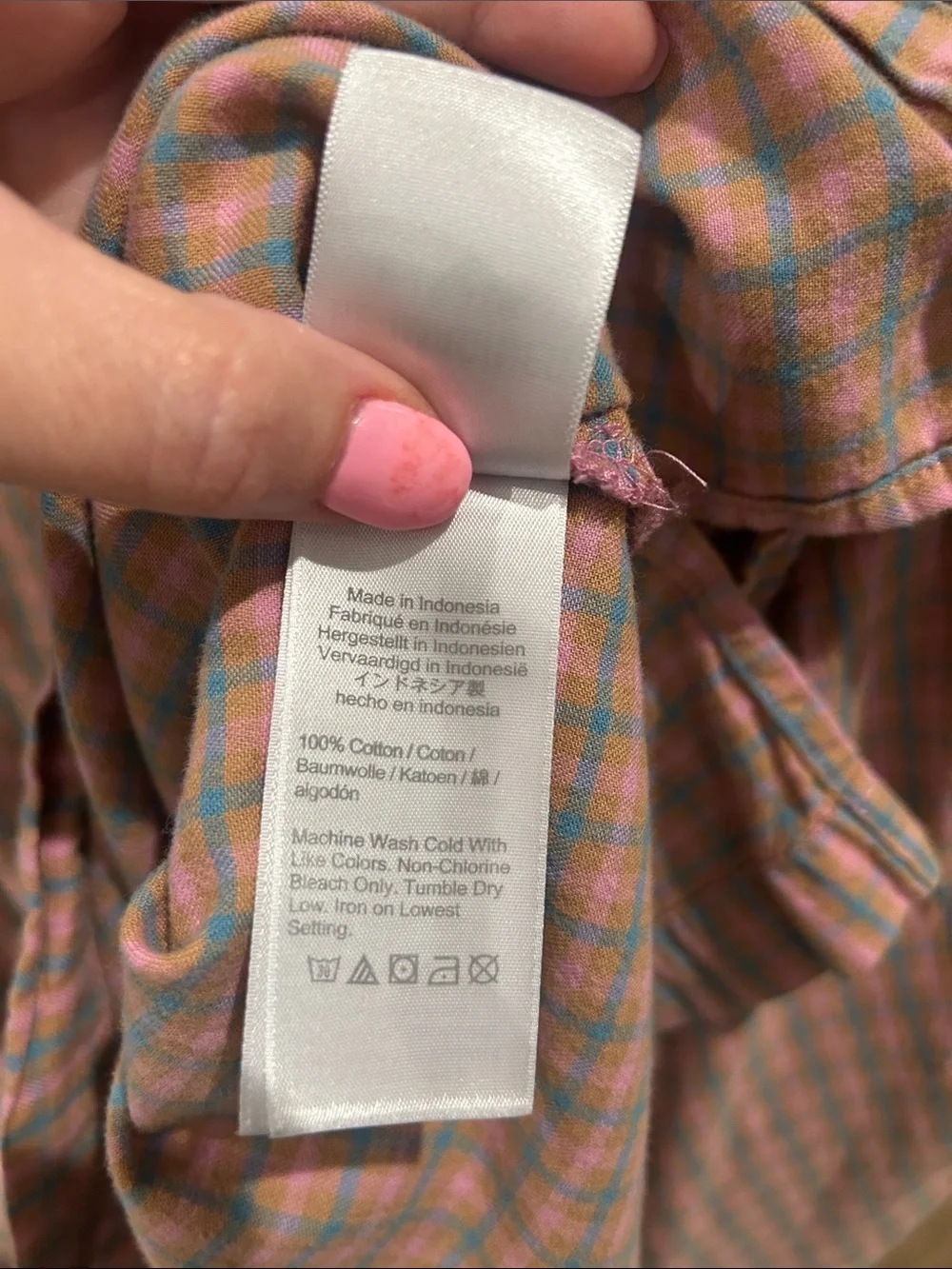 J. Crew Plaid Puff-Sleeve / 3/4 Button-Top Shirt / Nice For Cool Days!